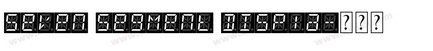 Seven Segment Displa字体转换